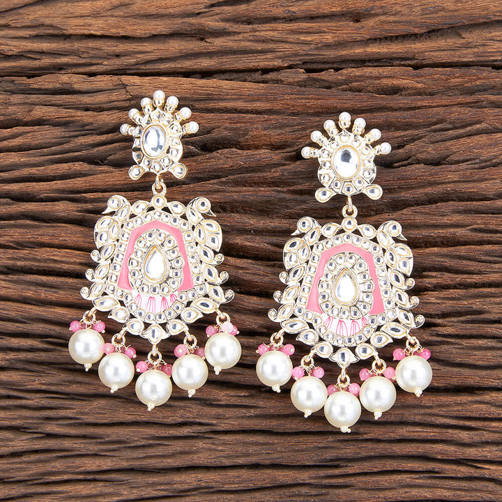 Indo Western Meenakari Earring With Gold Plating 109662