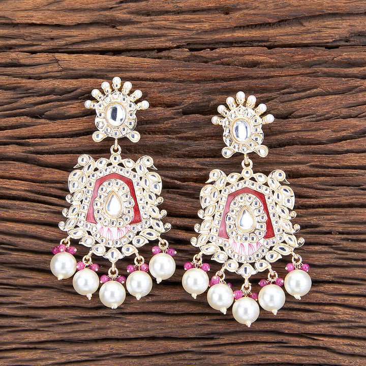 Indo Western Meenakari Earring With Gold Plating 109662