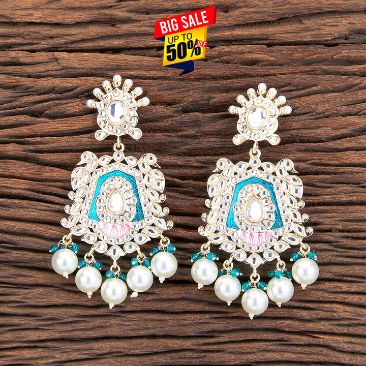 Indo Western Meenakari Earring With Gold Plating 109662