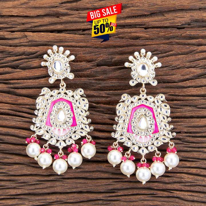 Indo Western Meenakari Earring With Gold Plating 109662