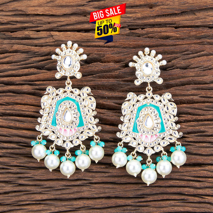 Indo Western Meenakari Earring With Gold Plating 109662