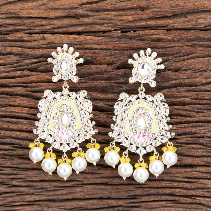 Indo Western Meenakari Earring With Gold Plating 109662