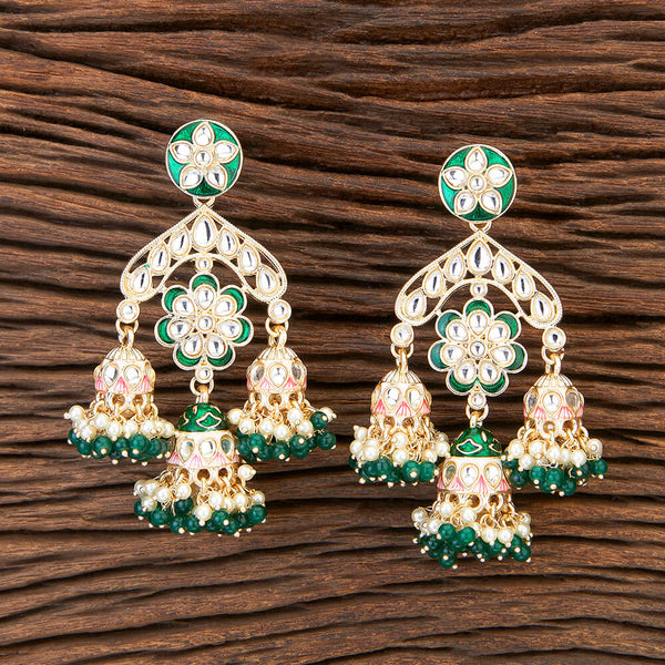 Indo Western Meenakari Earring With Gold Plating 109667