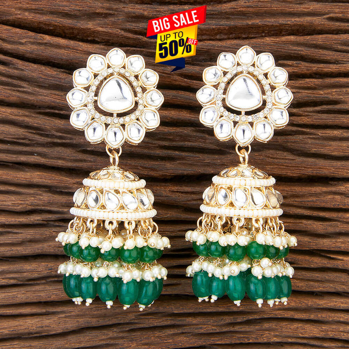 Indo Western Jhumki With Gold Plating 109685