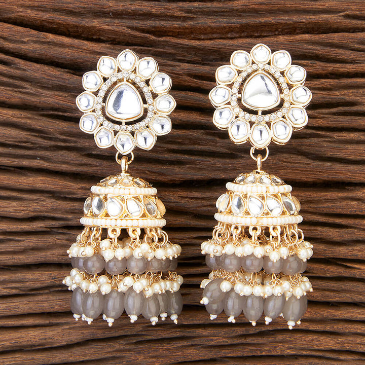 Indo Western Jhumki With Gold Plating 109685