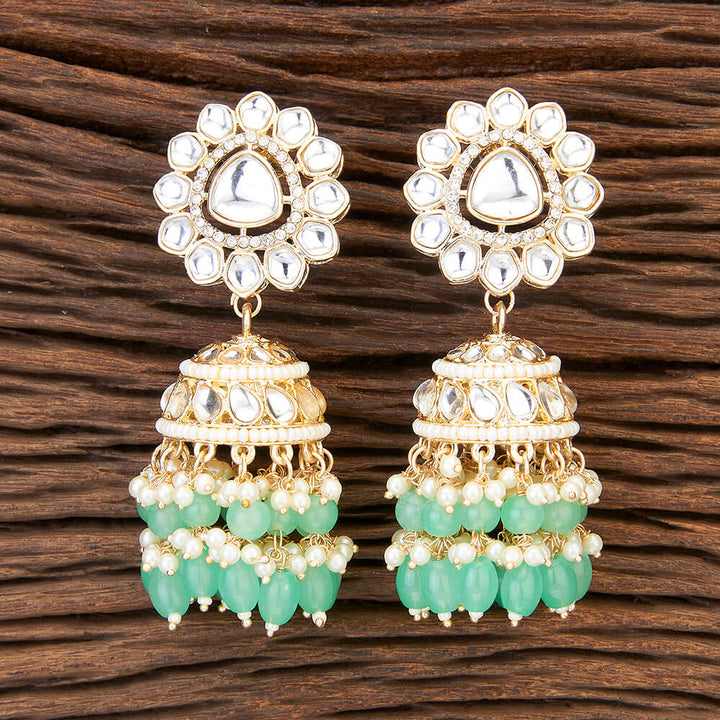 Indo Western Jhumki With Gold Plating 109685