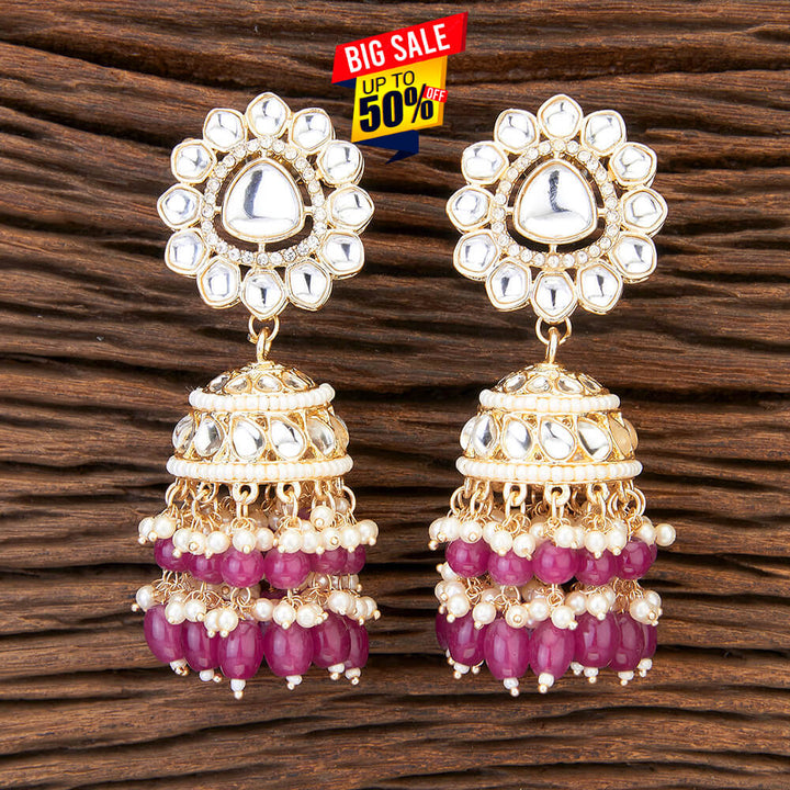 Indo Western Jhumki With Gold Plating 109685