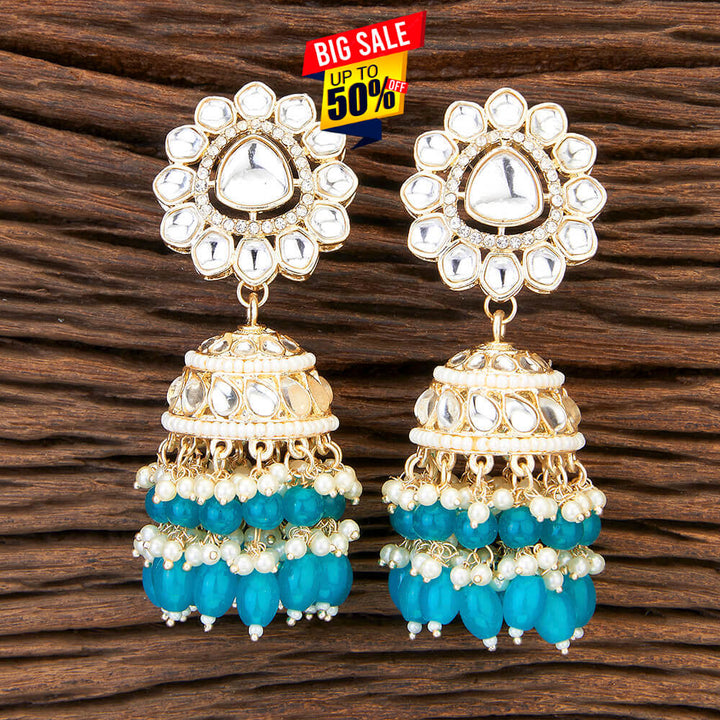 Indo Western Jhumki With Gold Plating 109685