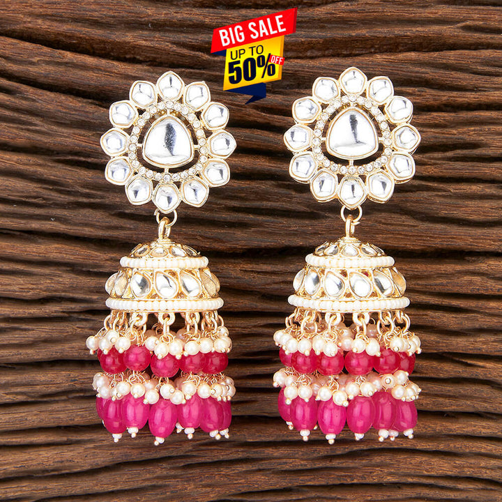 Indo Western Jhumki With Gold Plating 109685