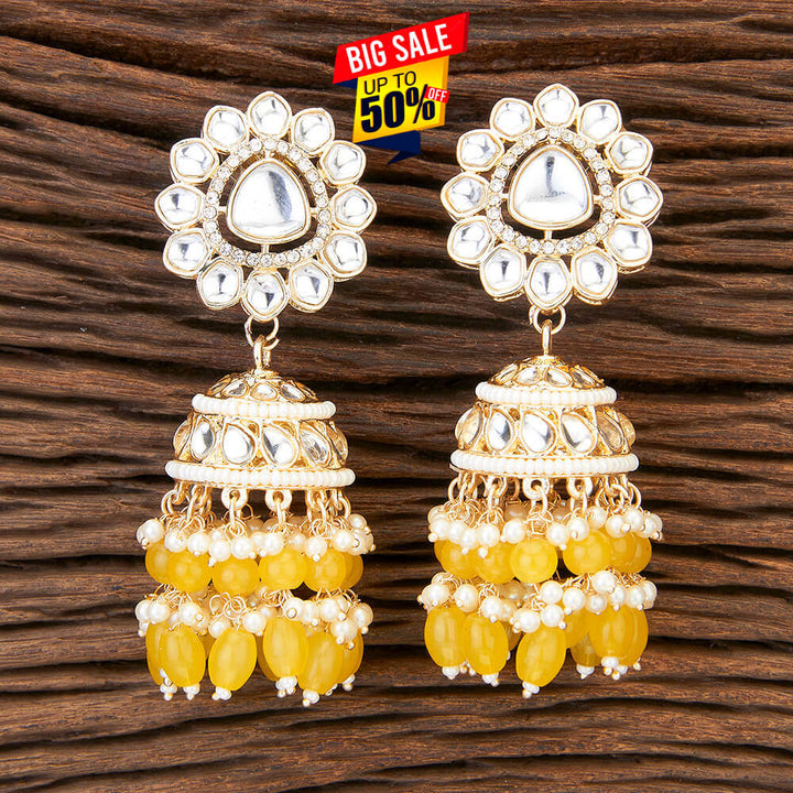 Indo Western Jhumki With Gold Plating 109685