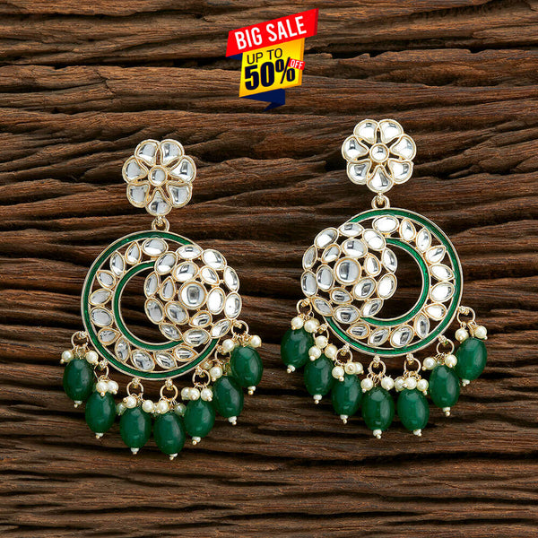 Indo Western Beads Earring With Gold Plating 109720