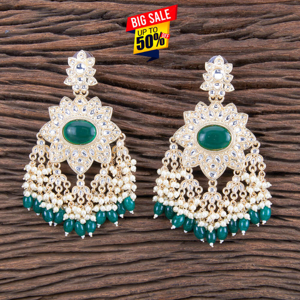 Indo Western Beads Earring With Gold Plating 109799