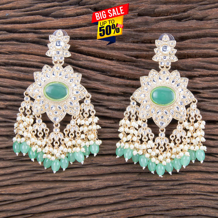 Indo Western Beads Earring With Gold Plating 109799