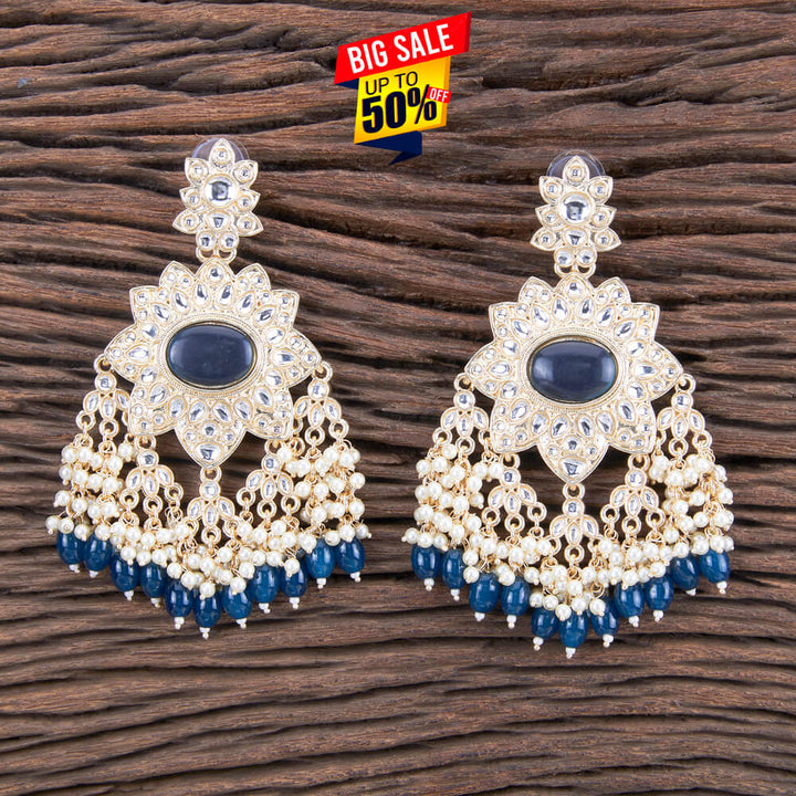 Indo Western Beads Earring With Gold Plating 109799