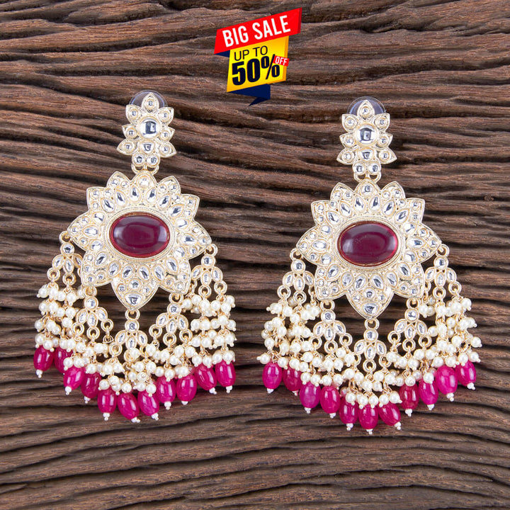 Indo Western Beads Earring With Gold Plating 109799