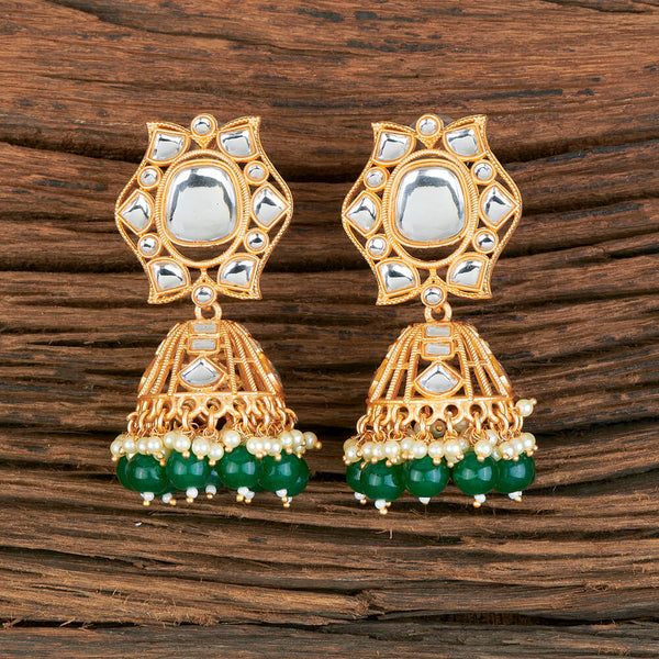 Indo Western Jhumki With Matte Gold Plating 110005