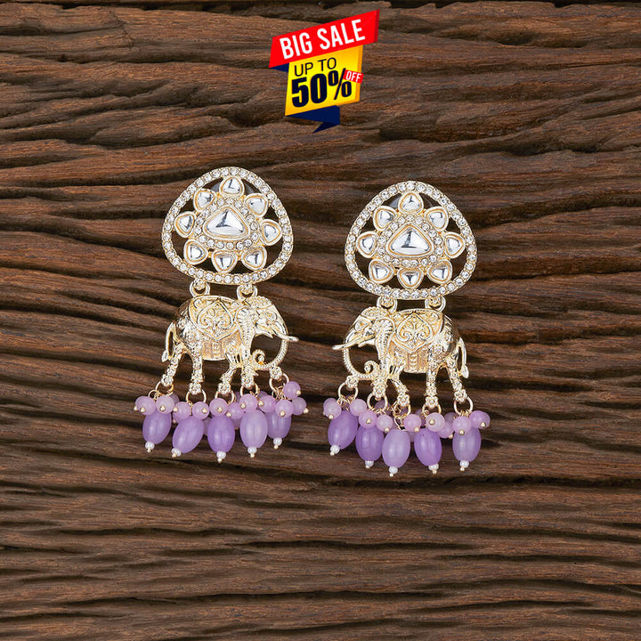 Indo Western Trendy Earring With Gold Plating 110034