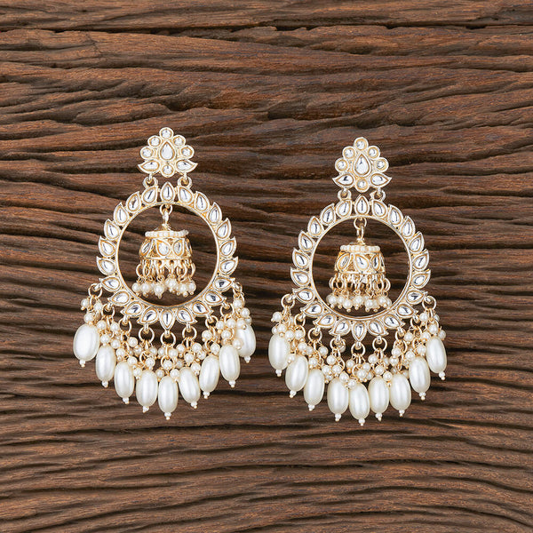 Indo Western Pearl Earring With Gold Plating 110076