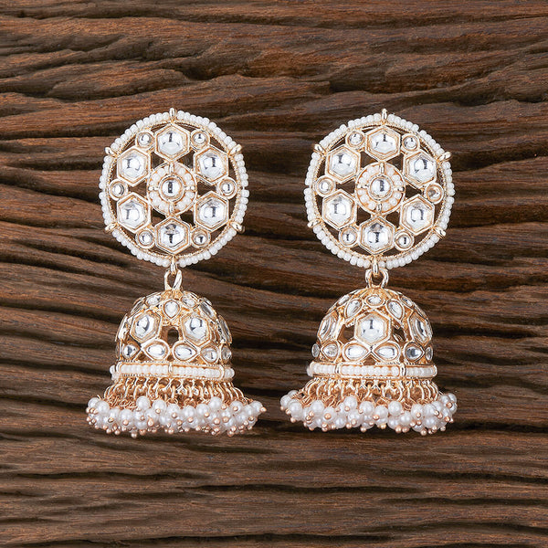 Indo Western Jhumki With Rose Gold Plating 110097