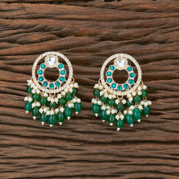 Indo Western Beads Earring With Gold Plating 110143