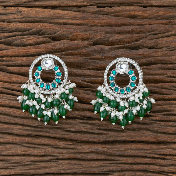 Indo Western Classic Earring With Rhodium Plating 110145