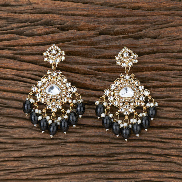 Indo Western Beads Earring With Mehndi Plating 110147