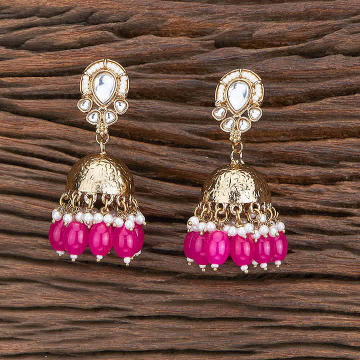 Indo Western Jhumki With Mehndi Plating 110192