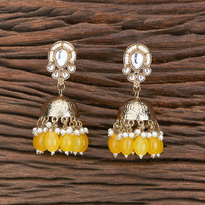 Indo Western Jhumki With Mehndi Plating 110192