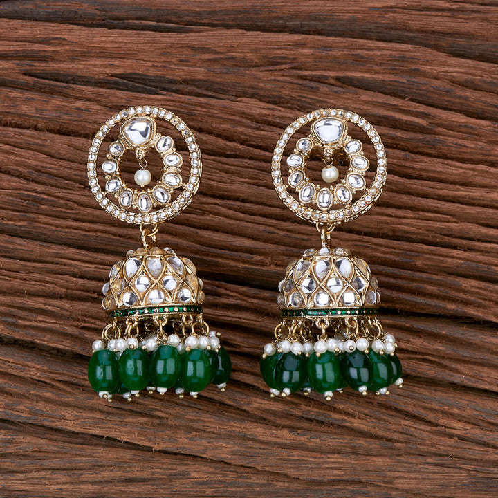 Indo Western Jhumki With Mehndi Plating 110207