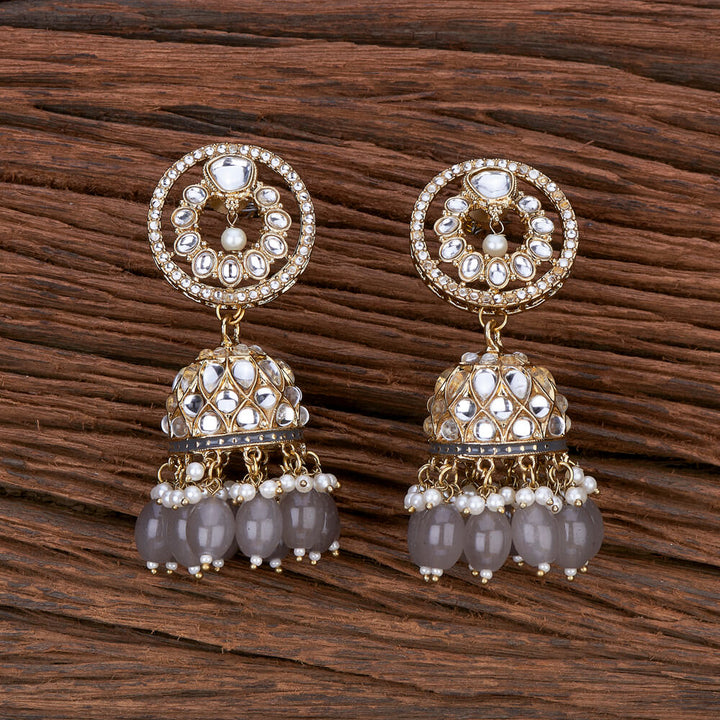 Indo Western Jhumki With Mehndi Plating 110207