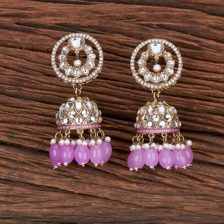 Indo Western Jhumki With Mehndi Plating 110207