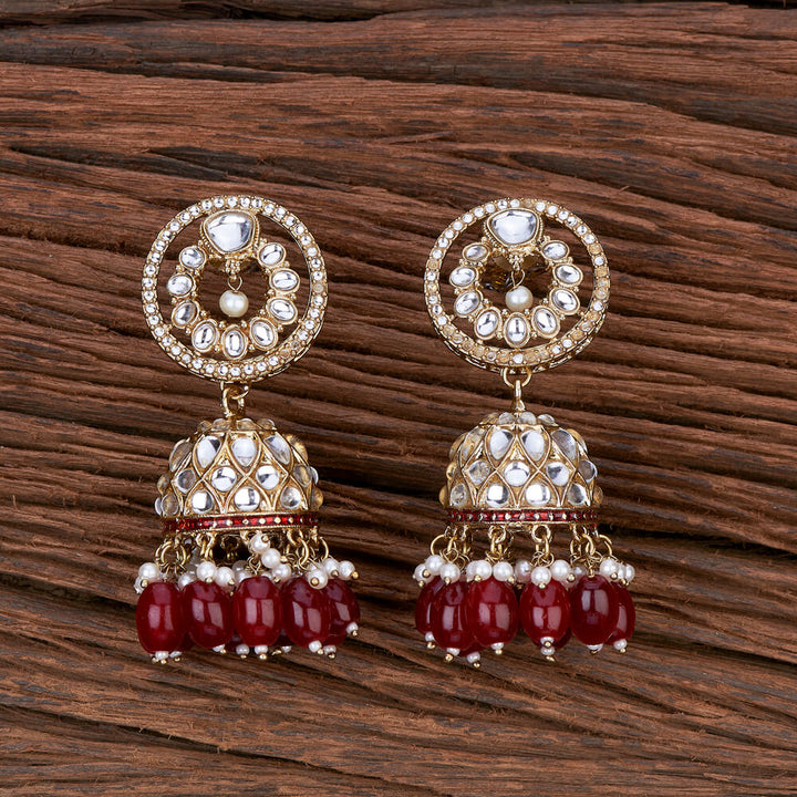 Indo Western Jhumki With Mehndi Plating 110207