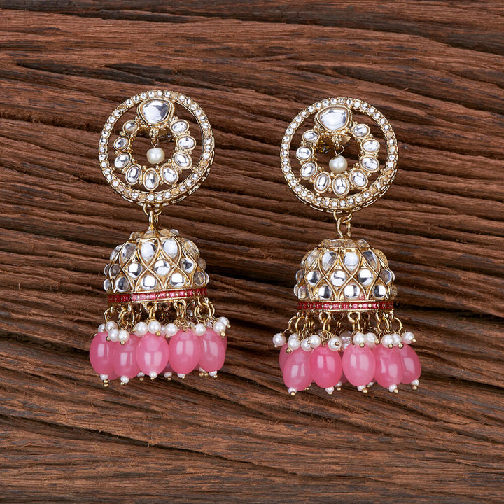 Indo Western Jhumki With Mehndi Plating 110207