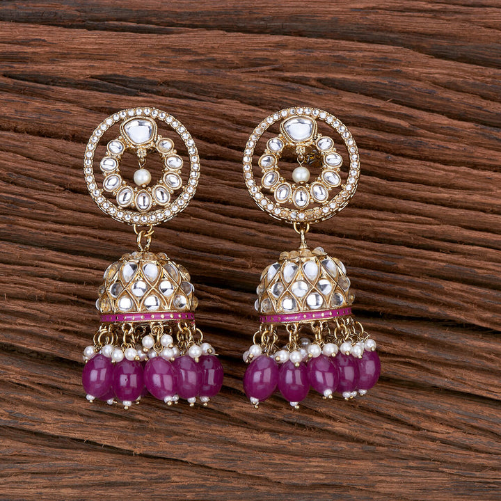 Indo Western Jhumki With Mehndi Plating 110207