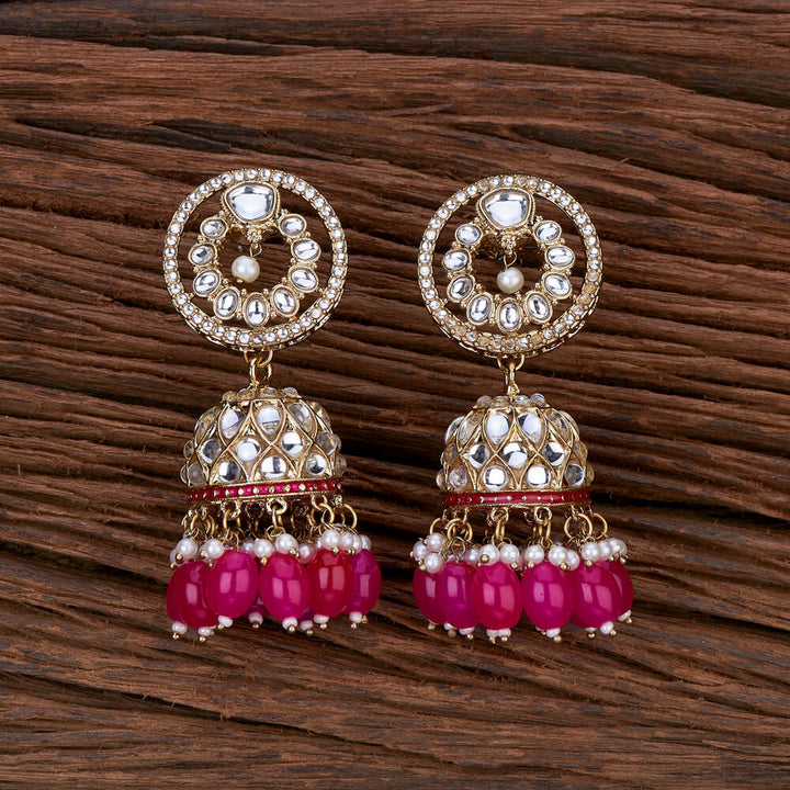 Indo Western Jhumki With Mehndi Plating 110207