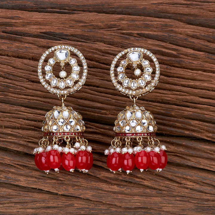 Indo Western Jhumki With Mehndi Plating 110207