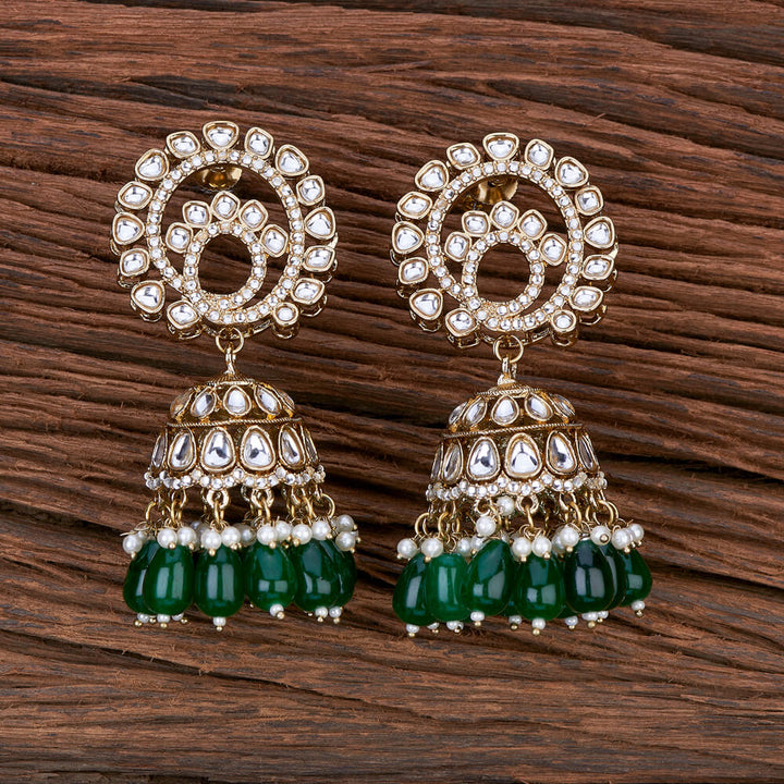 Indo Western Jhumki With Mehndi Plating 110241