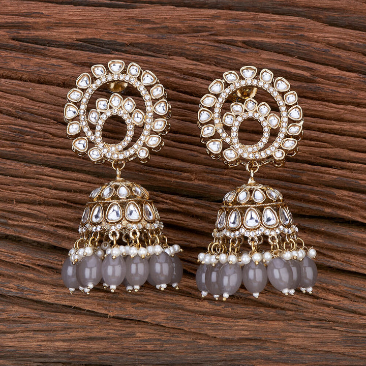 Indo Western Jhumki With Mehndi Plating 110241