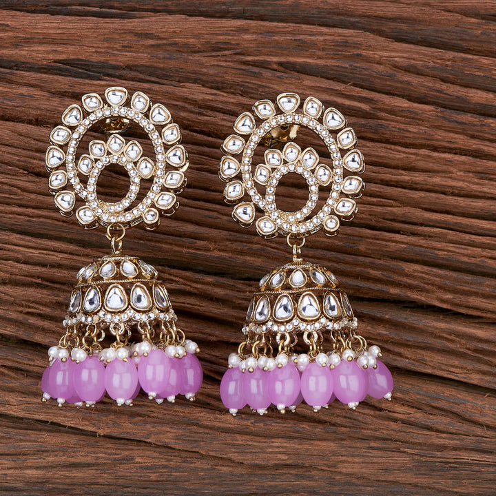 Indo Western Jhumki With Mehndi Plating 110241