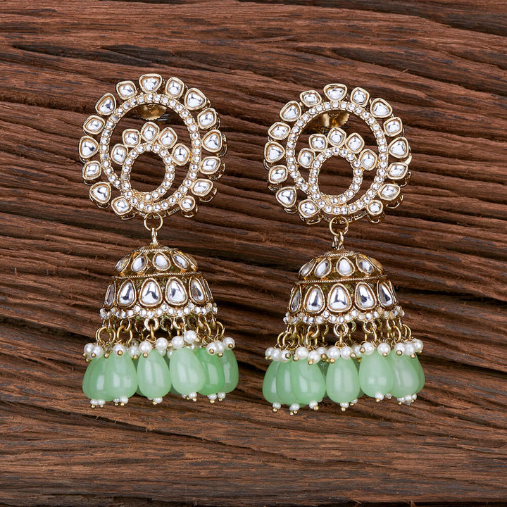 Indo Western Jhumki With Mehndi Plating 110241