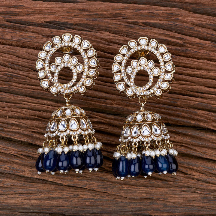 Indo Western Jhumki With Mehndi Plating 110241