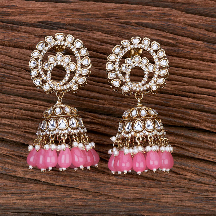 Indo Western Jhumki With Mehndi Plating 110241