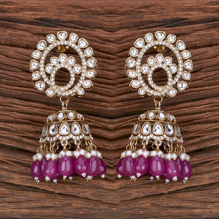 Indo Western Jhumki With Mehndi Plating 110241