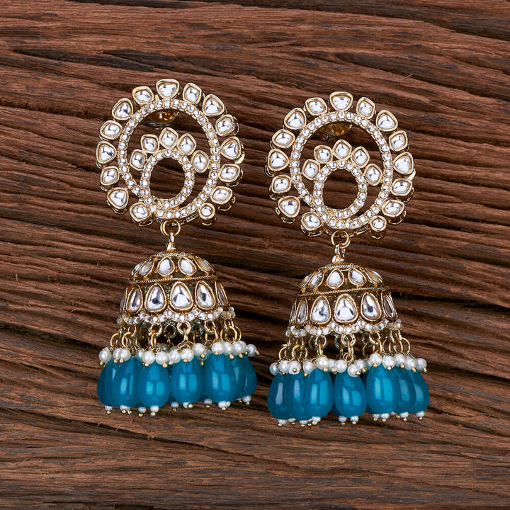 Indo Western Jhumki With Mehndi Plating 110241