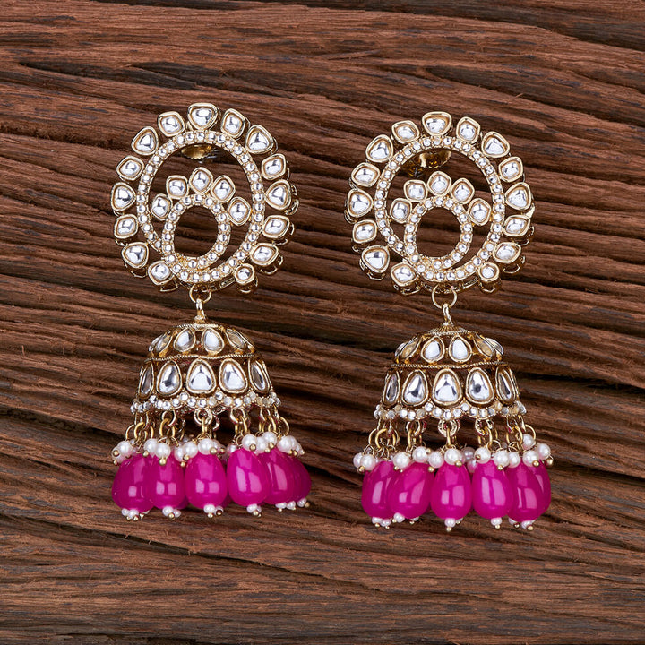 Indo Western Jhumki With Mehndi Plating 110241