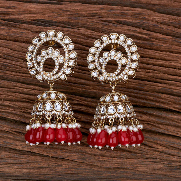 Indo Western Jhumki With Mehndi Plating 110241