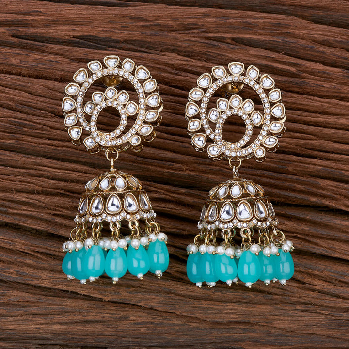 Indo Western Jhumki With Mehndi Plating 110241