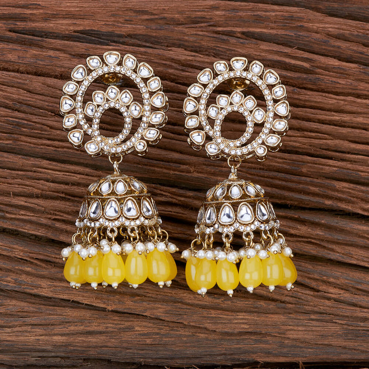 Indo Western Jhumki With Mehndi Plating 110241