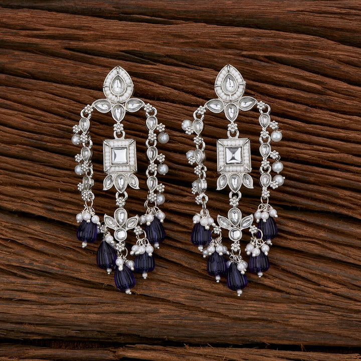 Indo Western Beads Earring With Rhodium Plating 110243