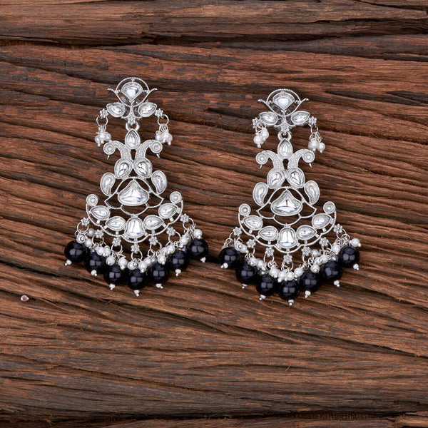 Indo Western Beads Earring With Rhodium Plating 110244